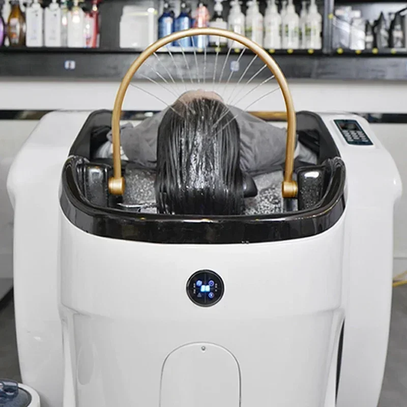 Hairdressing Beauty Salon Chair Shampoo Stylist Massage Treatment Head Spa Bed Wash Hair Lavacabezas Beauty Furniture LJ50SC