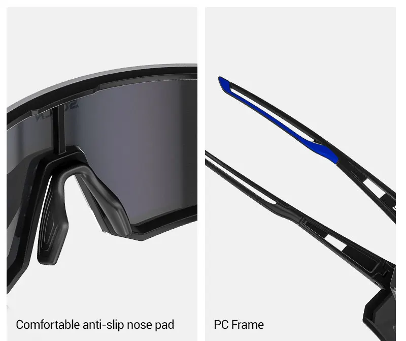 SCVCN Damen Radsport-Sonnenbrille Herren Fahrrad-Motorrad-Brille Outdoor-Sport Angeln Klettern Eyewear UV400 Laufbrille – Detail 5