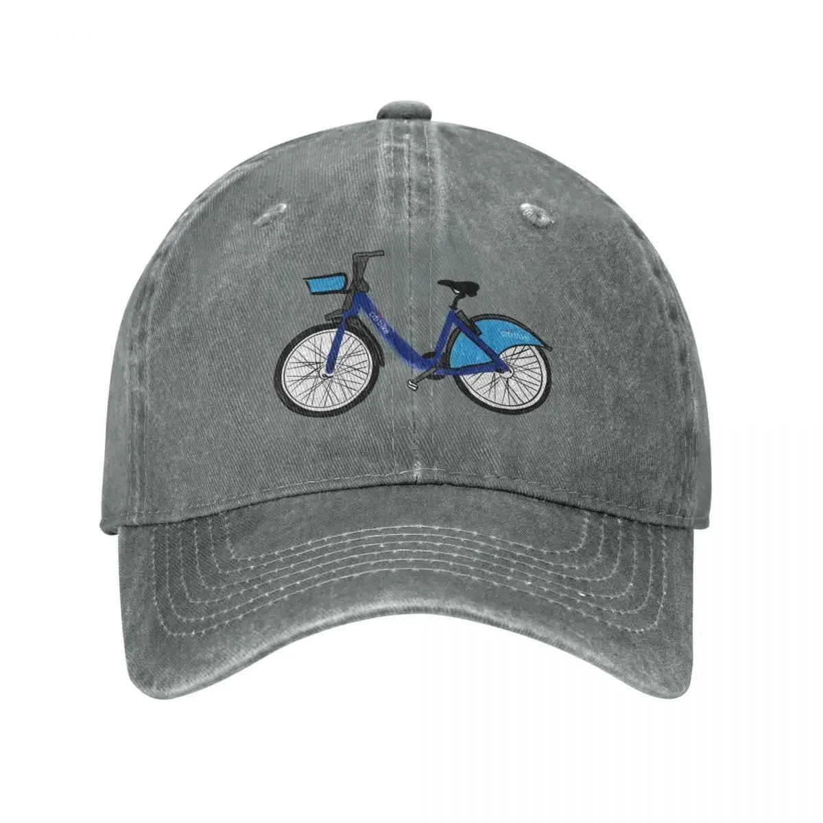 Citibike-Gorras de béisbol con pintura para hombre y mujer, sombreros de mezclilla lavados a la moda, ajustables, para deportes al aire libre, sombrero de vaquero de béisbol, Unisex