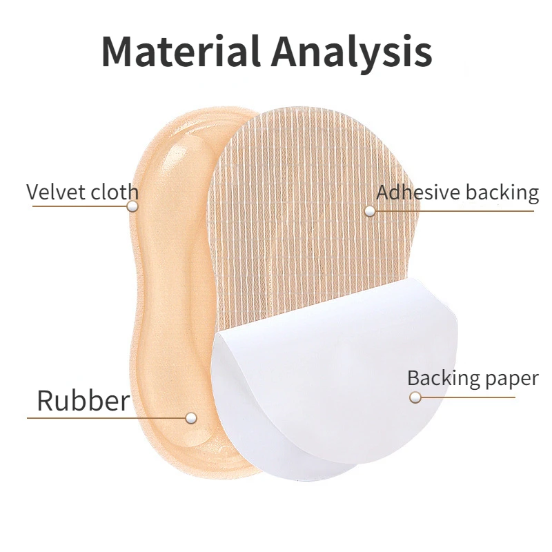 하이힐 패치, 마모 방지 및 낙하 방지, 자가 접착 피부 촉감, 크기 조절 가능, 하프 사이즈 패드, 절단 가능