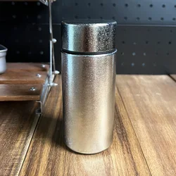 200ML Mini Thermos Cup,Double Layer Pure Titanium,Vacuum Insulation,Antibacterial fresh-keeping,Portable Pocket Water Bottle