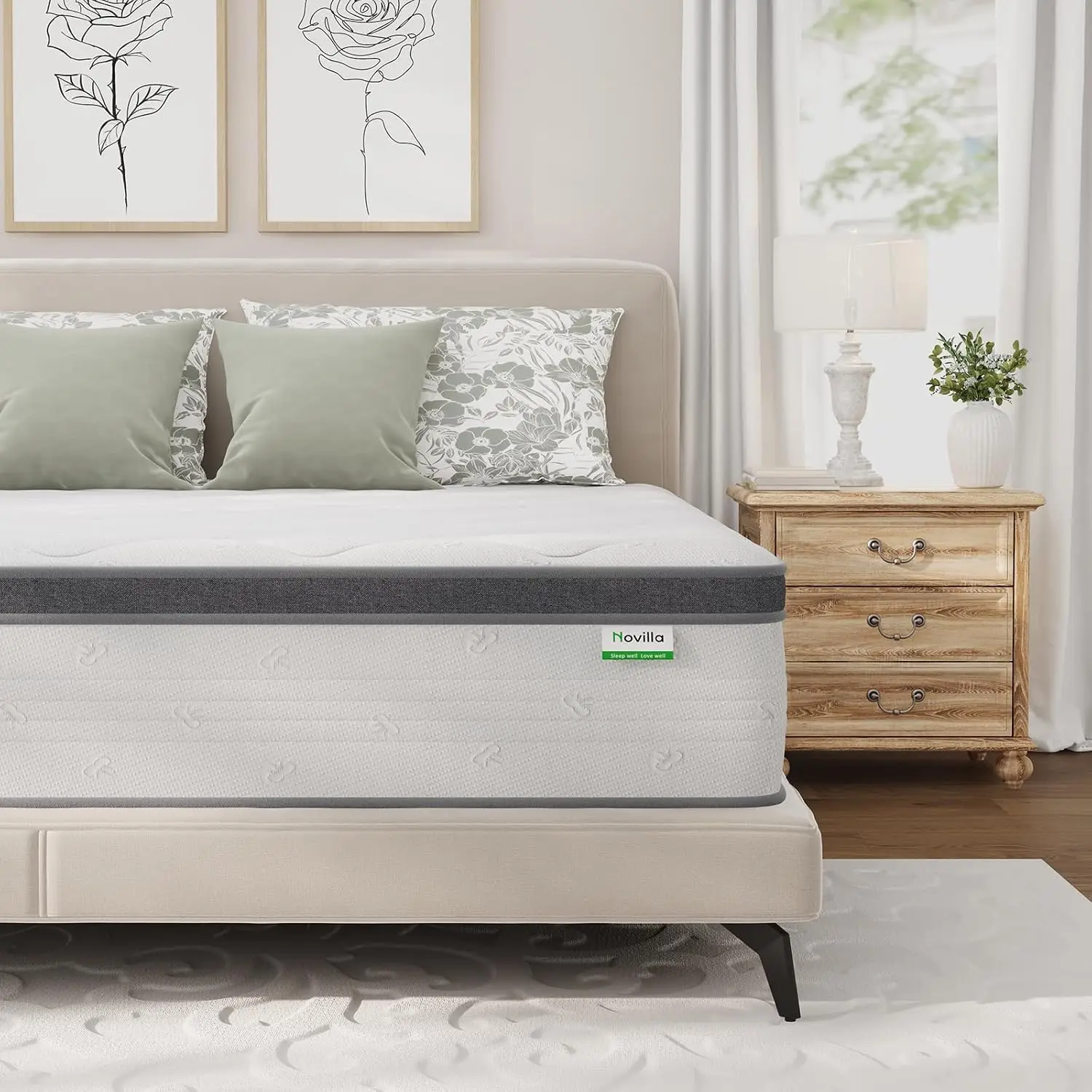 Memory Foam Mattress In A Box Queen - Queen-Matratze 14 Zoll, Hybrid-Queen-Size-Bett in einer