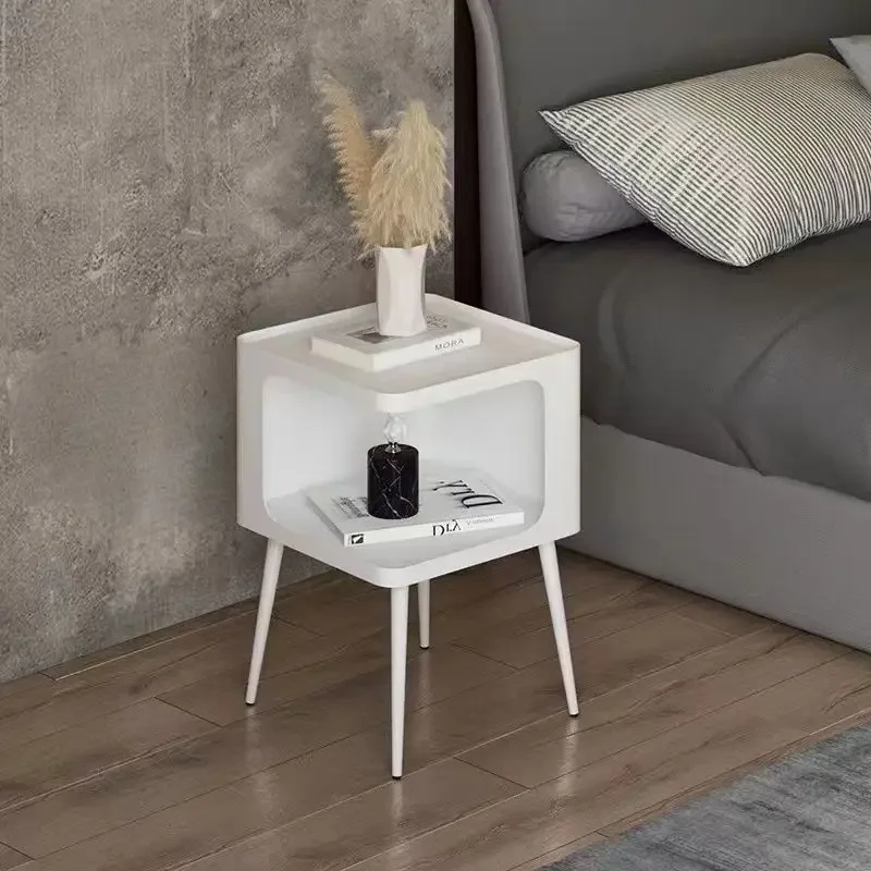 

Bedroom Simple Wrought Iron Items Fall-proof Bedside Table Living Room Sofa Storage Creative Side Table Storage Cabinet