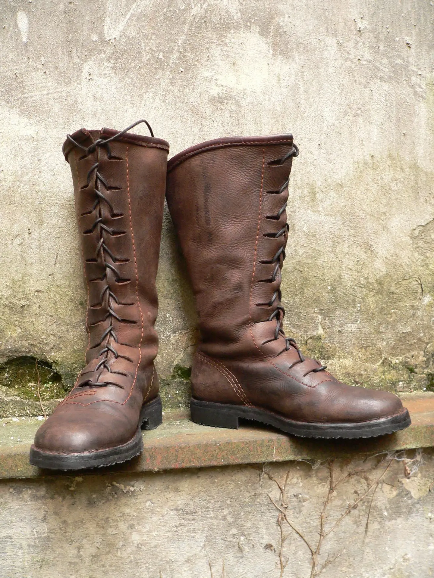Retro Mittelalterliche Renaissance Herrenstiefel Karneval Party Ritter Cosplay Accessoires Schuhe Krieger Ritter Dickabsatz Schnürstiefel 2026 – Detail 2