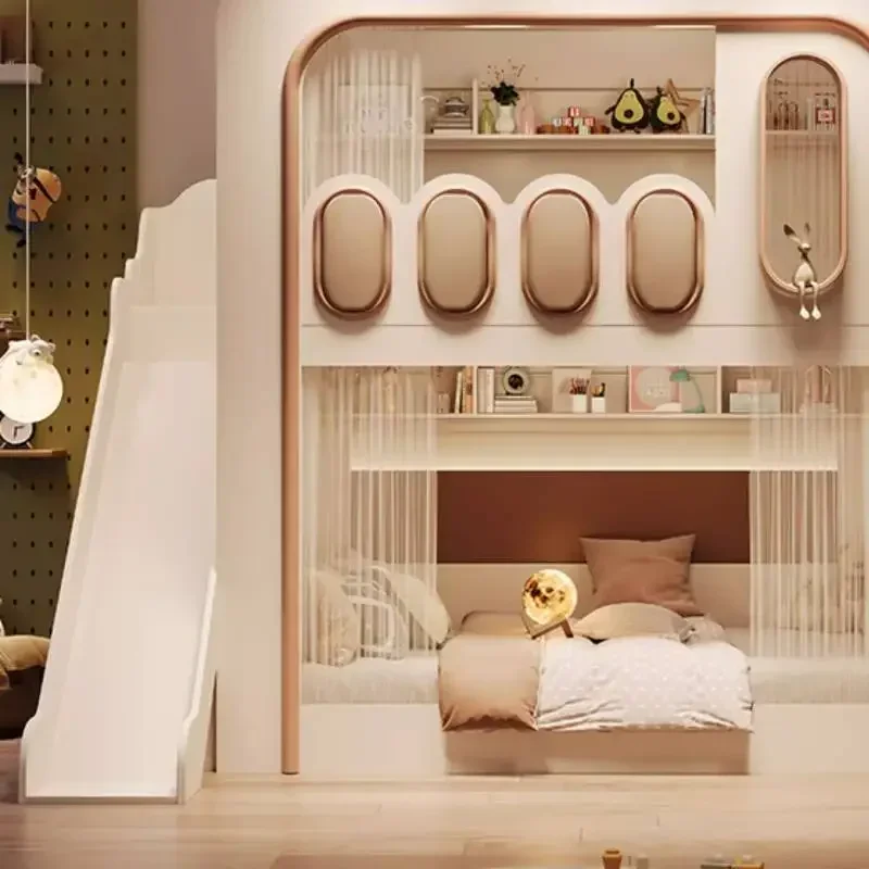 

White Simple Kids Beds Expandable Normal Luxuce Single Modern Girls Kids Bed Style Design Custom Lit Pour Enfants Furniture Home