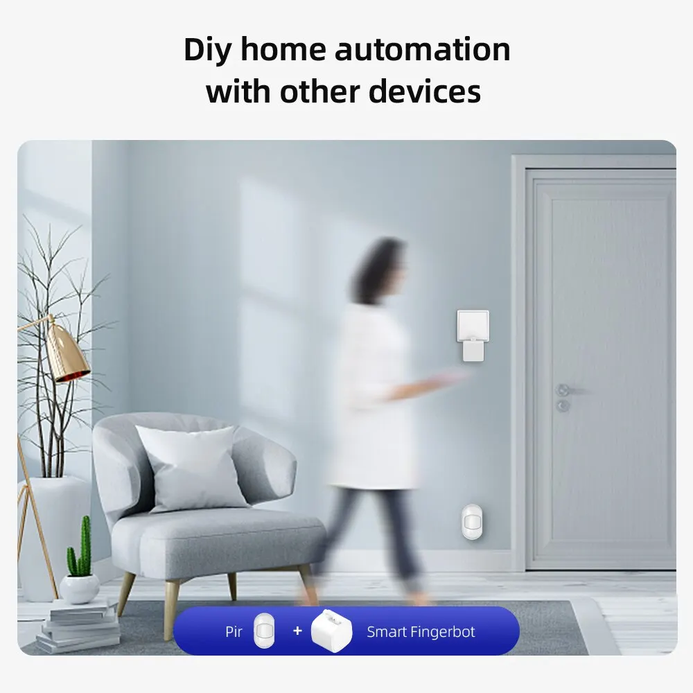 Tuya Finger Robot Switch Smart Home Bluetooth-compatible Mechanical Arms Bot Button Pusher Smart Life App Voice Control