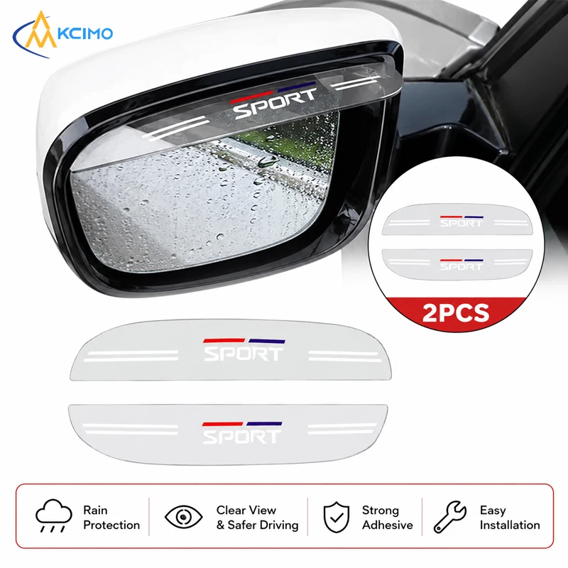 

Decor Mirror Rain Shield, Anti-Rain Waterproof Deflector Guard, Universal Auto Rear View Mirror Eyebrow for Driving Safety