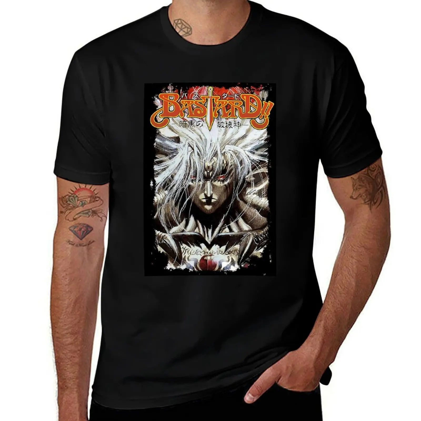 Bastard Anime Poster T-Shirt Anti-Perspiration Workout Top T-Shirt