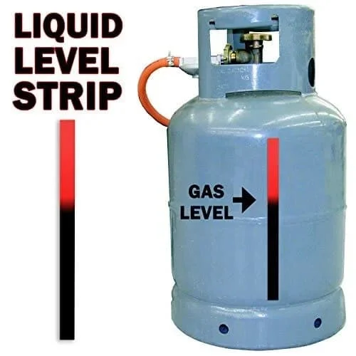 1/3PCS Reusable Thermochromic Liquid & Gas Level Indicator Strips Decoration For LPG/Butane/Propane 200mm Caravan Accessories view 2