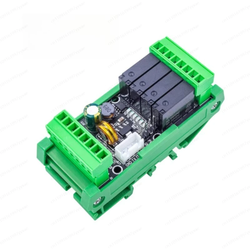 FX2N-14MR PLC Board Relay Output Module 8 In 6 Out 24VDC Power Supply With Base Analog 2AD 0-10V Input High-speed Counting