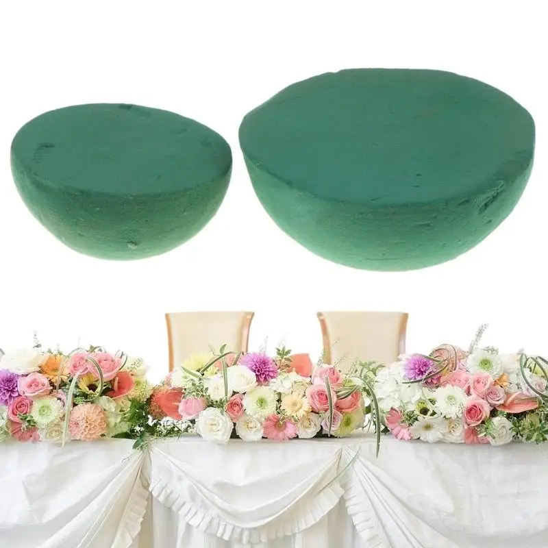 Green Floral Foam Half Ball 1/5Pcs Practical Dry Flower Foam Block for DIY Thanksgiving Day Floral Arrangement view 5