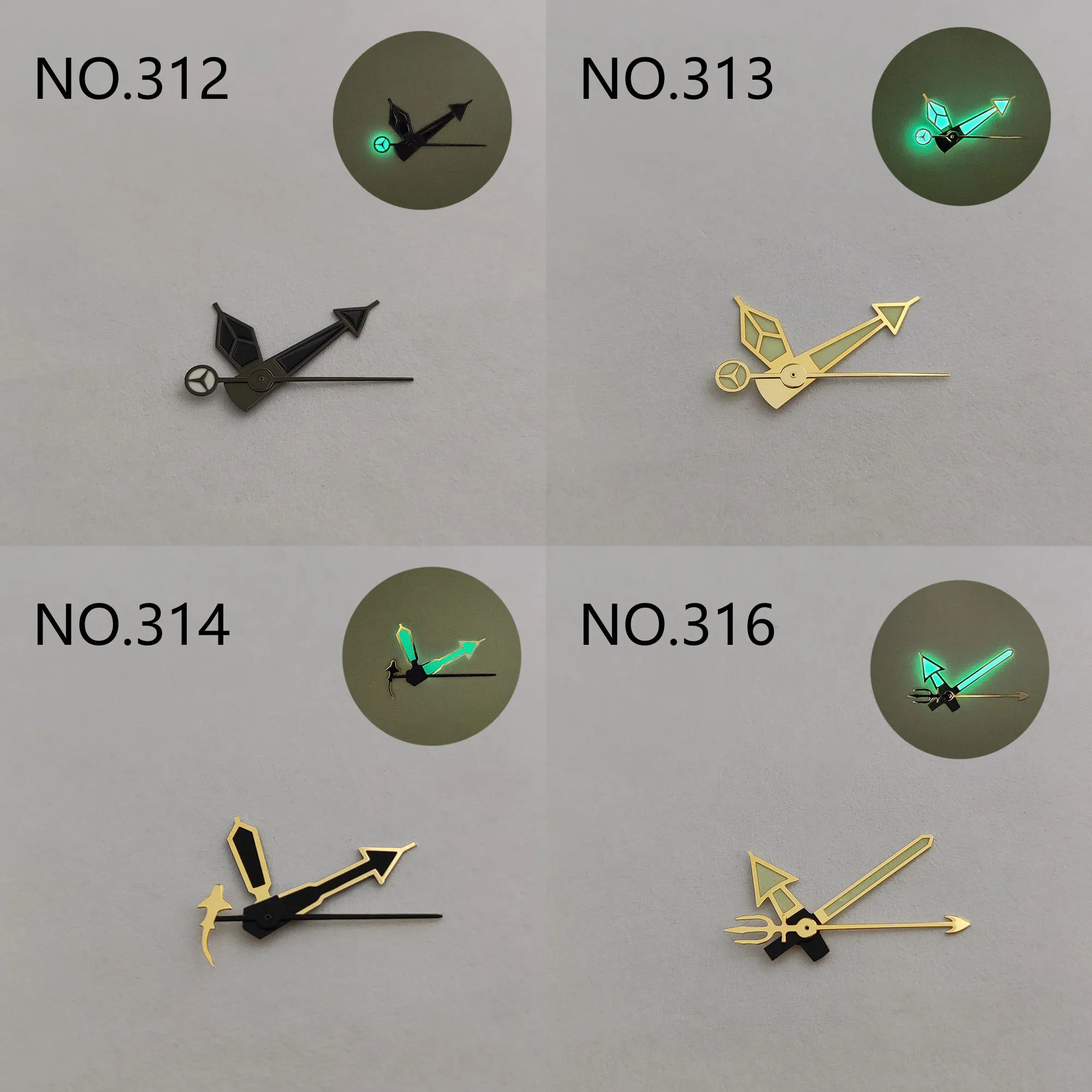 NH35 watch hands NH35 hands NH36 hands green luminous nh35 watch hands NH35 NH36 Watch accessories watch parts NH35 pointer