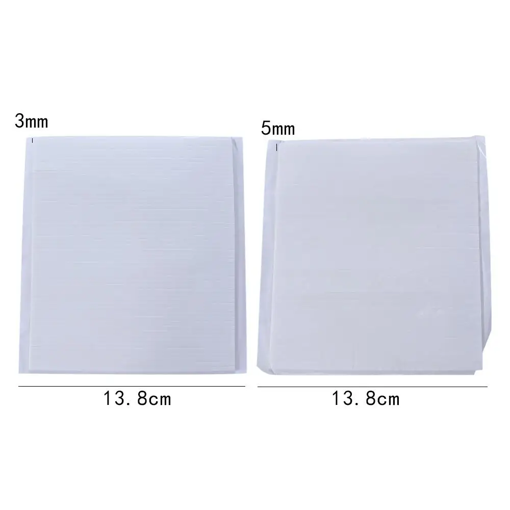 Thick 5mm / 3mm Width White Hook And Loop Paper Craft Project Foam Dots Sticker Strong Glue Fastener Tape Adhesive