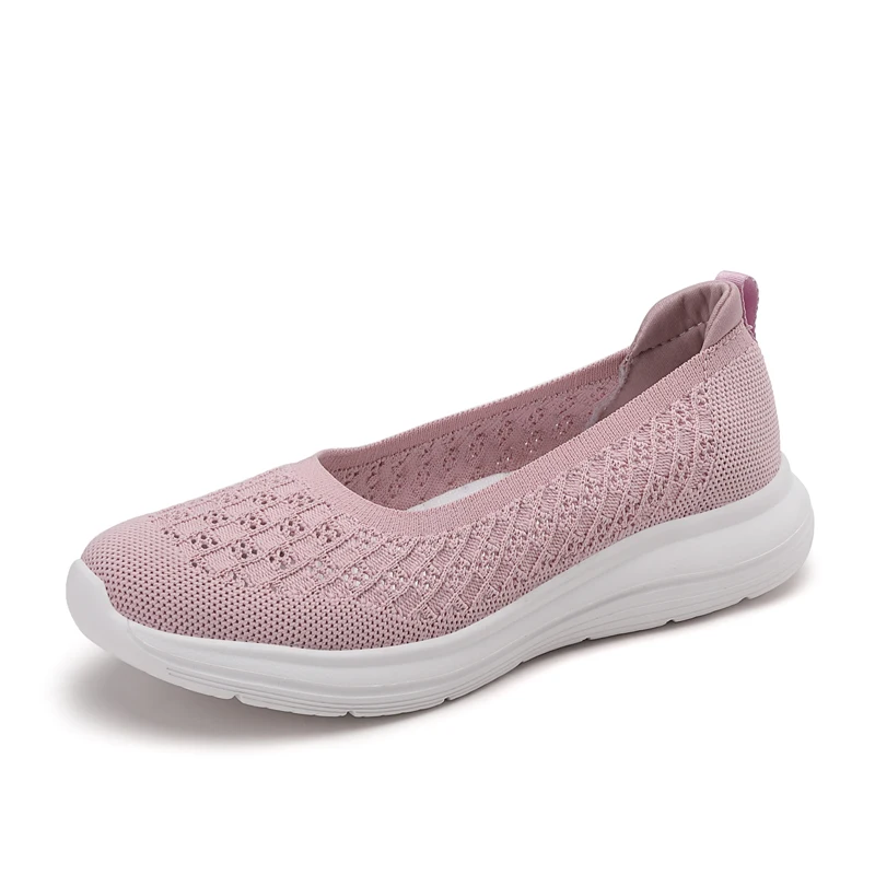 Sapato feminino de malha baixa respirável, leve, tênis de corrida casual, sapatos femininos, 35-42, primavera, verão, 2024