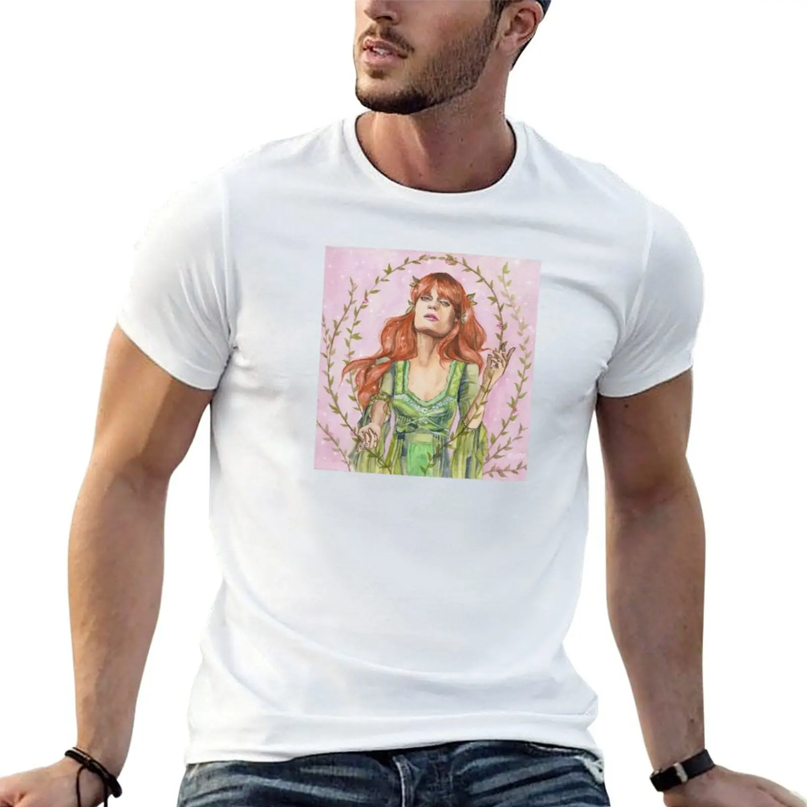 

man 100 T-Shirt percent t shirts for t anime Florence shirt for Welch man cotton