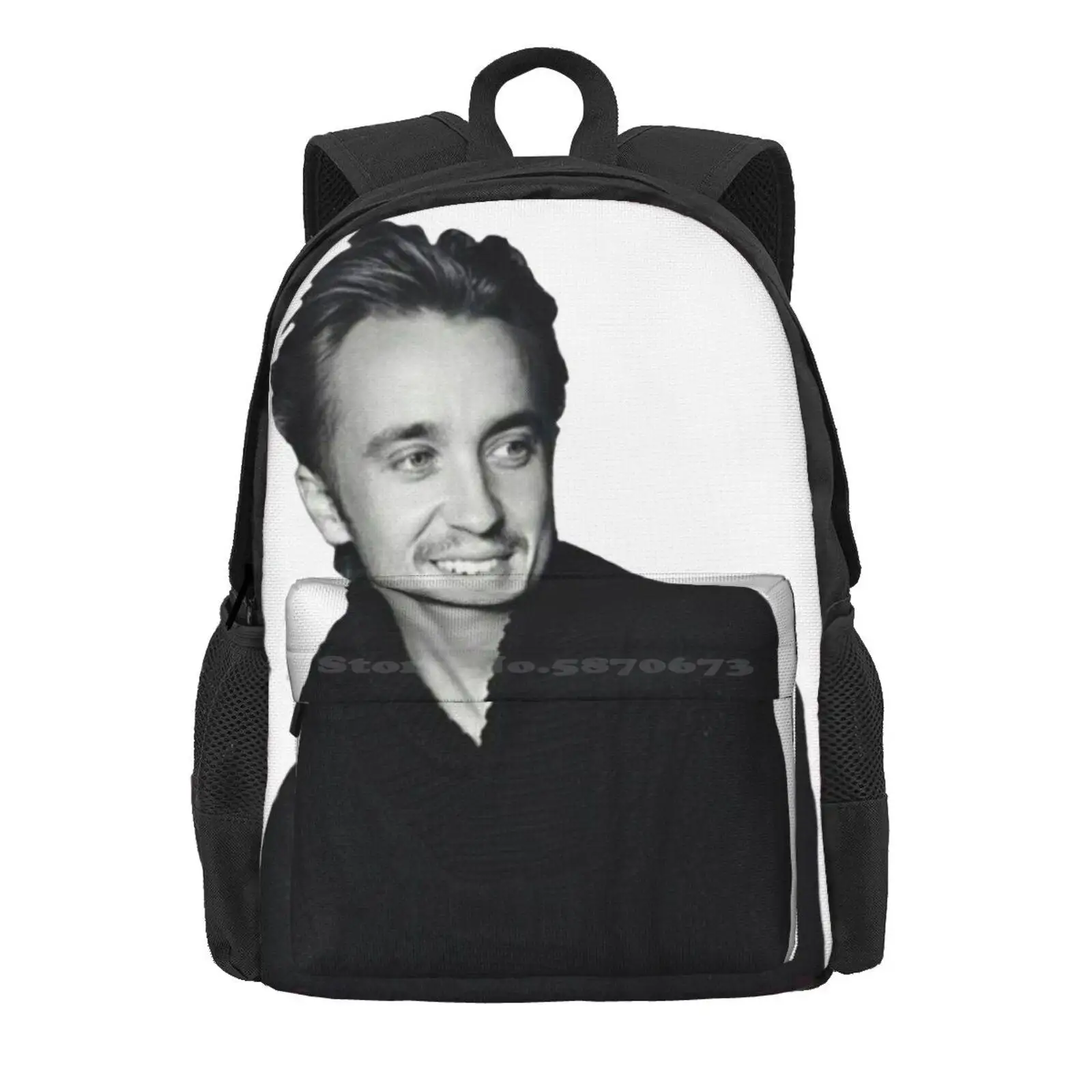 Tom Felton Hot Sale Schoolbag Backpack Fashion Bags Tom Felton Draco Malfoy Murder In The First Actor Boys Trendy Fiction