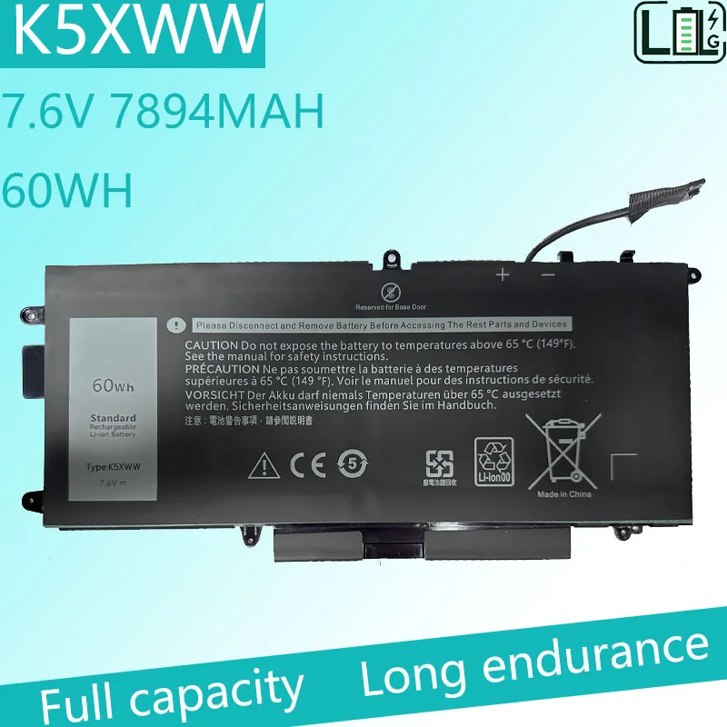 

K5XWW 7200MAH Replacement Laptop Battery for Dell Latitude 13 7389 7390 2-in-1 5289 2-in-1 Series Competable 71TG4