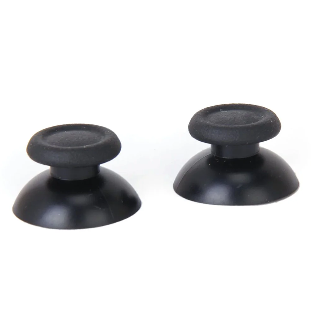 

A Pair of Replacement Mushroom Head Shaped Plastic 3D Rocker Joystick Caps for 4 / Controller (Black)