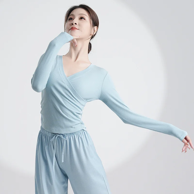 ملابس ممارسة الرقص الجديدة، ملابس الرقص الحديثة، ملابس الجسم للاختبار الفني، ملابس الرقص الكلاسيكي النسائية، ملابس محبوكة طويلة