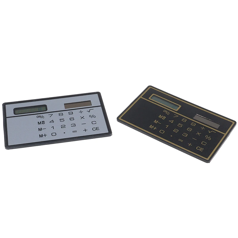 8 Digit Ultra Thin Solar Power Calculator With Touch Screen Credit Card Design Portable Mini Calculator For Business School