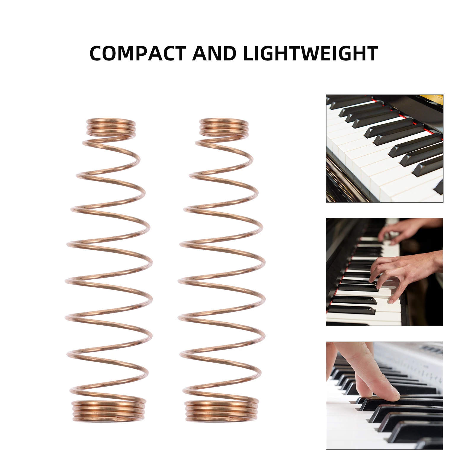 

90 Pcs Piano Instrument Accessories Upright Repair Part Brass Coil Spring Spiral Tuning