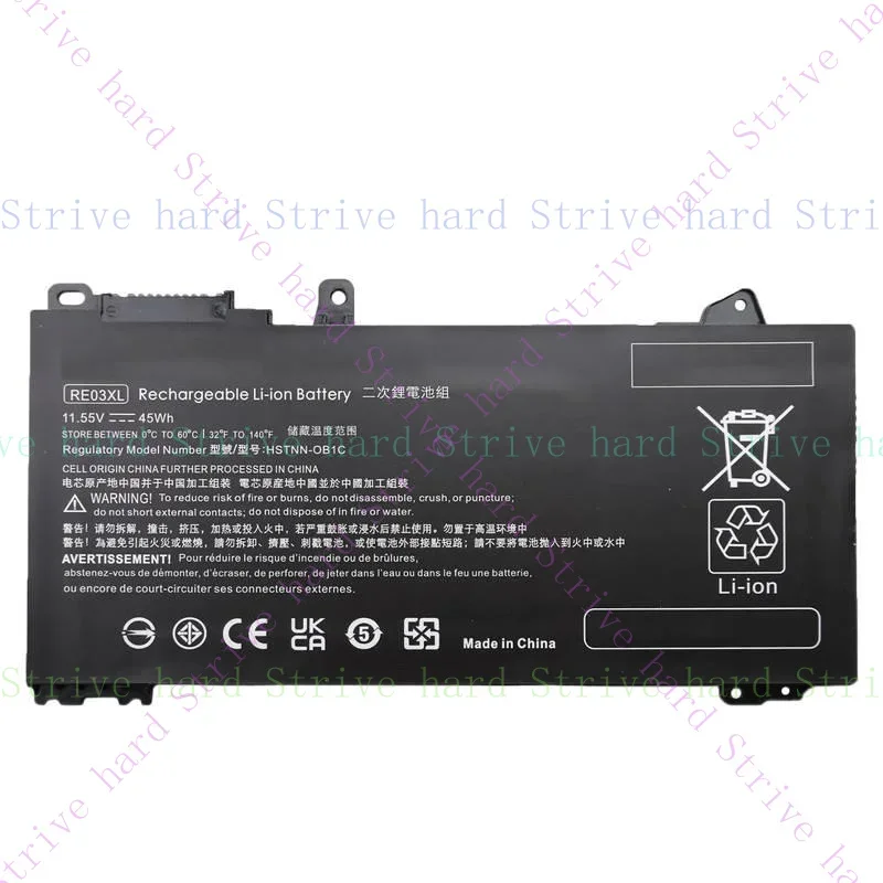 

RE03XL Battery For HP ProBook 430 440 445 450 455R G6 G7 HSTNN-UB7R HSTNN-DB9A