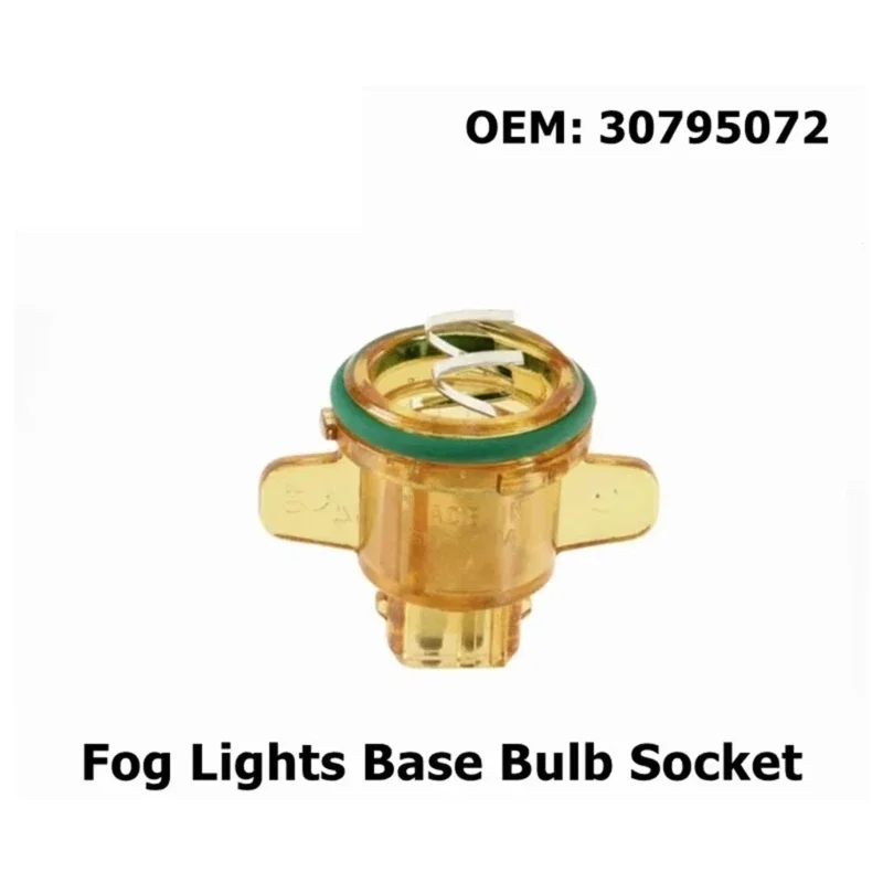 Fog Lamp Base High Heat Resistance Socket, Plastic, Direct Fit, Suitable for S70 XC70 S60 S80 30795072 Easy installation