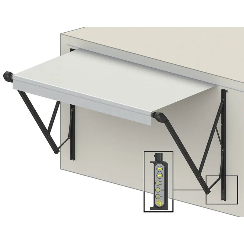 Caravan 12V Extend Aluminum Alloy Frame Camper RV Awning Electric Retractable Sunshade