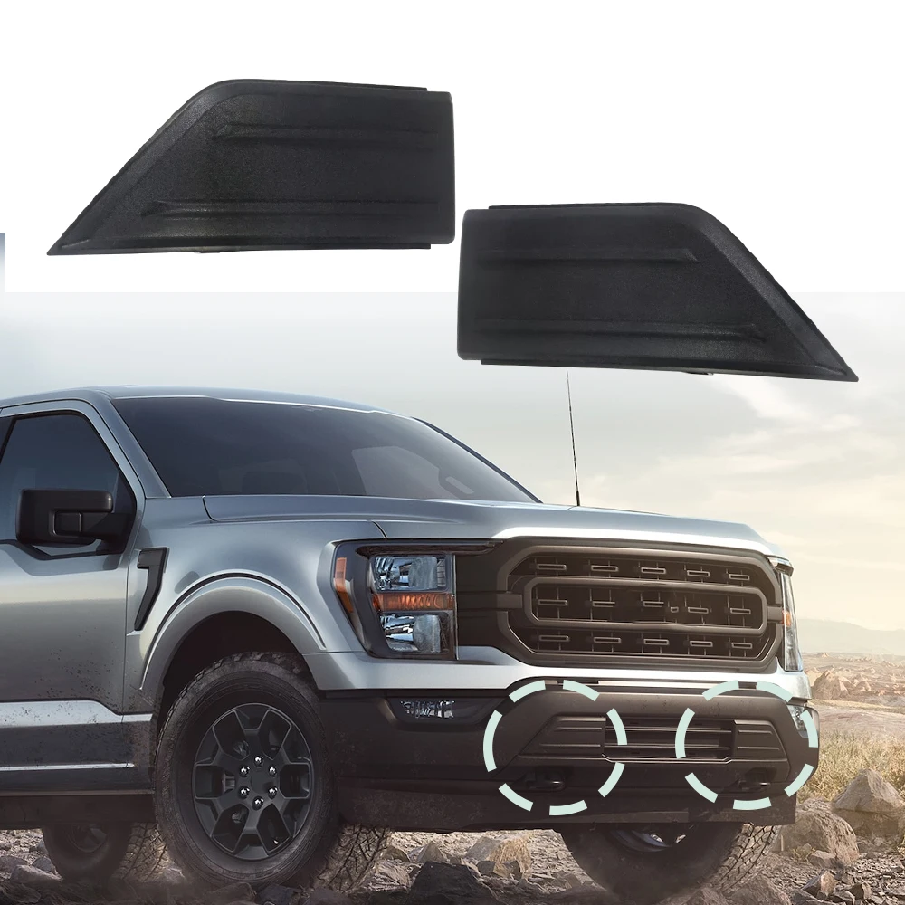 ML3Z-17E810-AA ML3Z-17E811-AA المصد الأمامي للسيارة غطاء لوحة الزاوية الكسوة لفورد F150 F-150 شاحنة بيك اب 2021 2022 2023