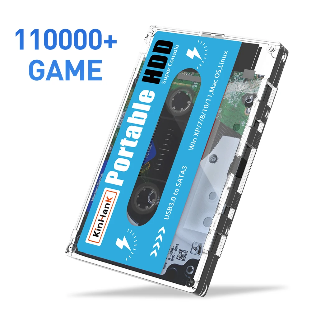 KINHANK Super Console X Retro Game HDD 500G-2T