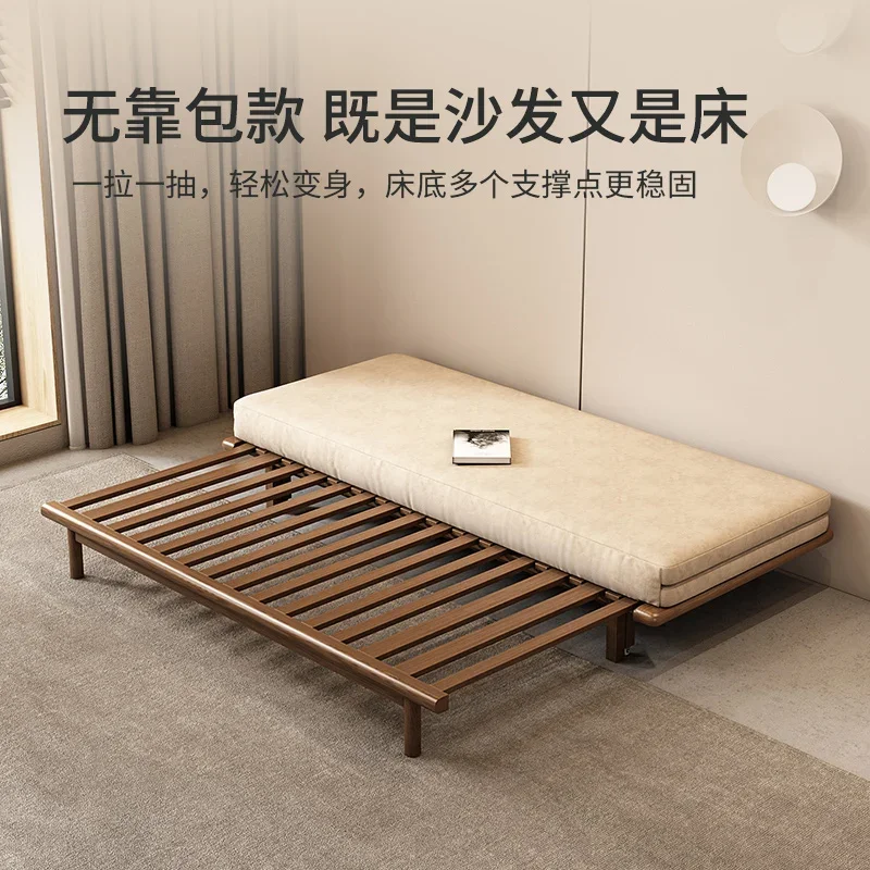 Nordic sofa bed folding dual-purpose sitting and lying retractable living room multi-functional small apartment single double