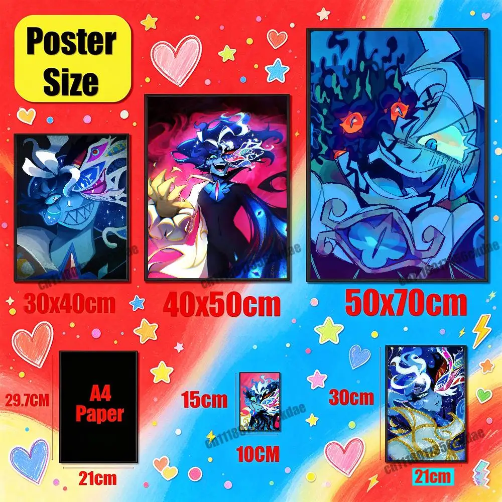 For Shadow Milk Cookie Run Kingdom CRK Poster Cover Wall Murals Home Custom Self-adhesive Decor Sticker Playbill Film