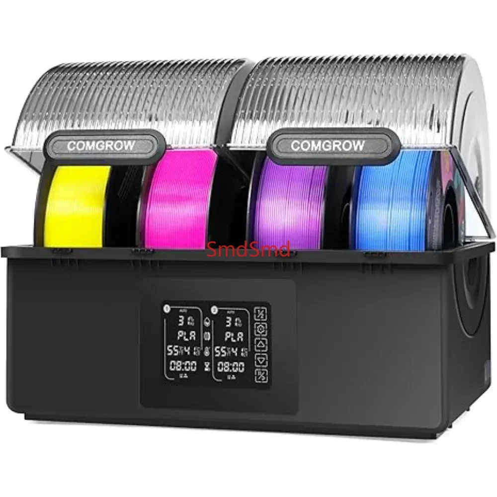 Garden Filament Dryer 4 Spools, SH03 Filament Storage Box, 200W PTC Heats Up to 85°C, Fast Drying Auto Dehumiditification