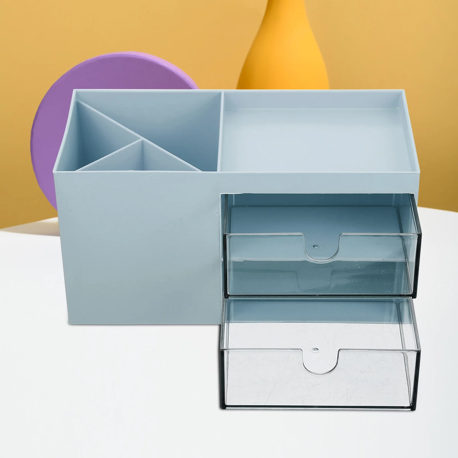 

Drawer Type Storage Box ABS Material Bathroom Makeup ganizer Holder Desktop Container Home Storage Case Simple