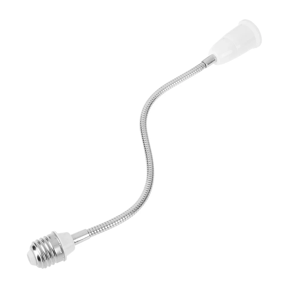 Elastyczny E27 do E27 przedłużacz żarówki LED 19.5cm 29.5cm 39.5cm 49.5cm przedłużacz światła Adapter adaptera