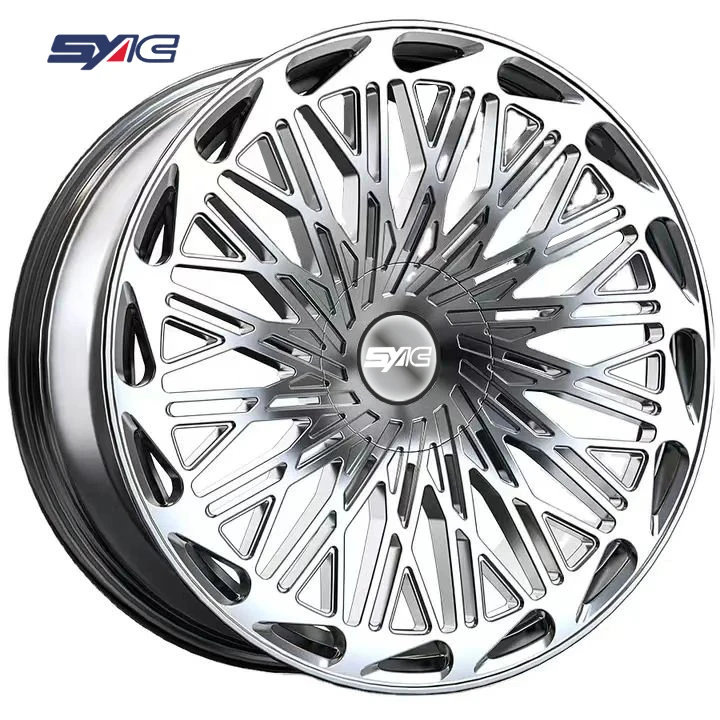 SYAC 18-24 Inch Forging Wheel Customization Trendy Design Polished Racing Car Aluminium Alloy Wheel Rims For Retrofit/upgrade
