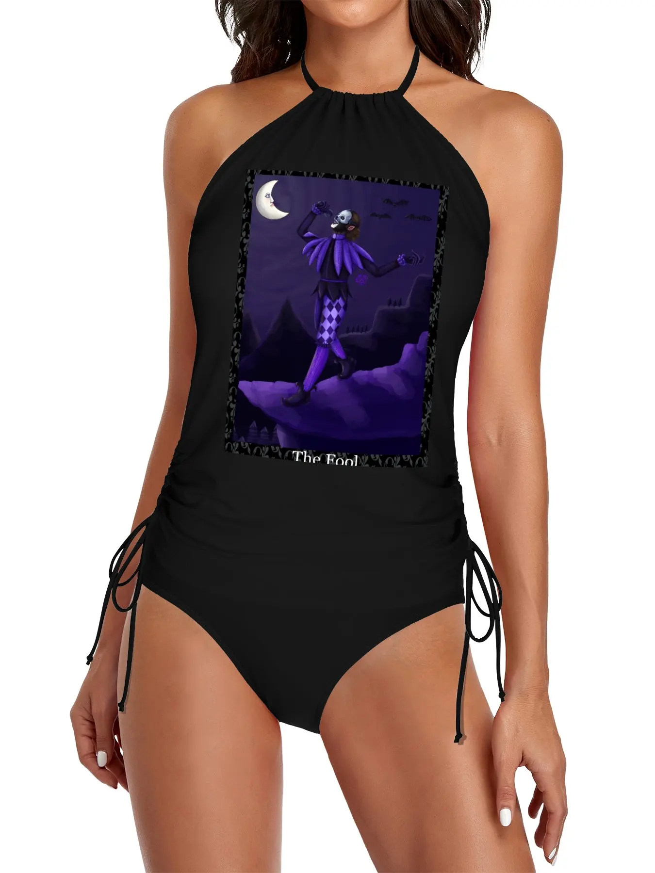 

V the Fool (black) Split Swimsuit Set Woman swimsuit bikini 2025 woman swimwear women 2025
