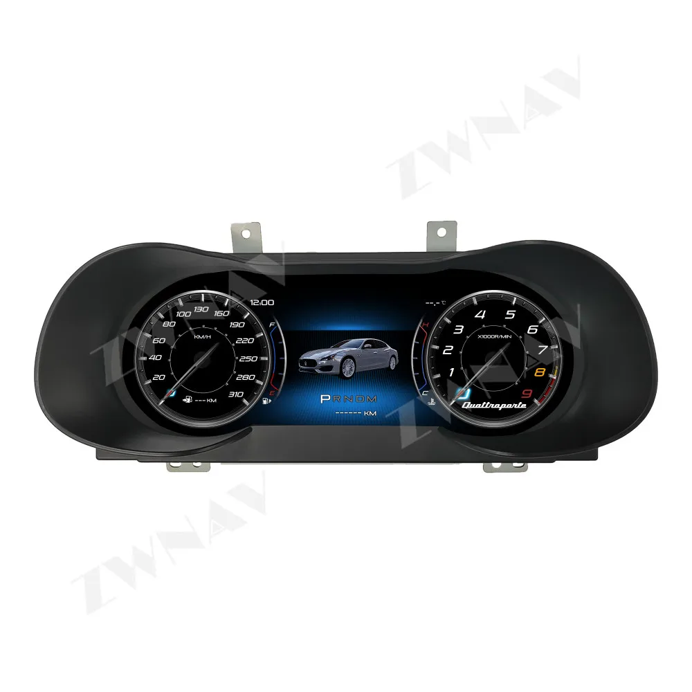 

ZWNAV LCD Digital Cluster for Maserati Quattroporte 2014-2022 LCD Instrument Panel Car Dashboard LCD Cockpit Speedmeters