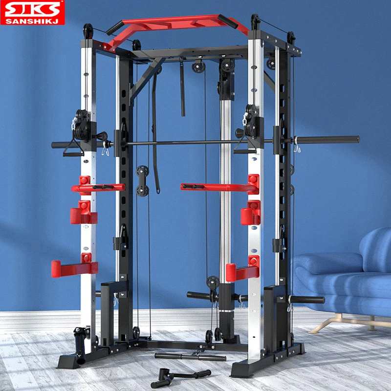 Smith Machine for Whole Body Muscle Exercise, Multi-Functional Gym, Comprehensive Training, Fitness Equipment