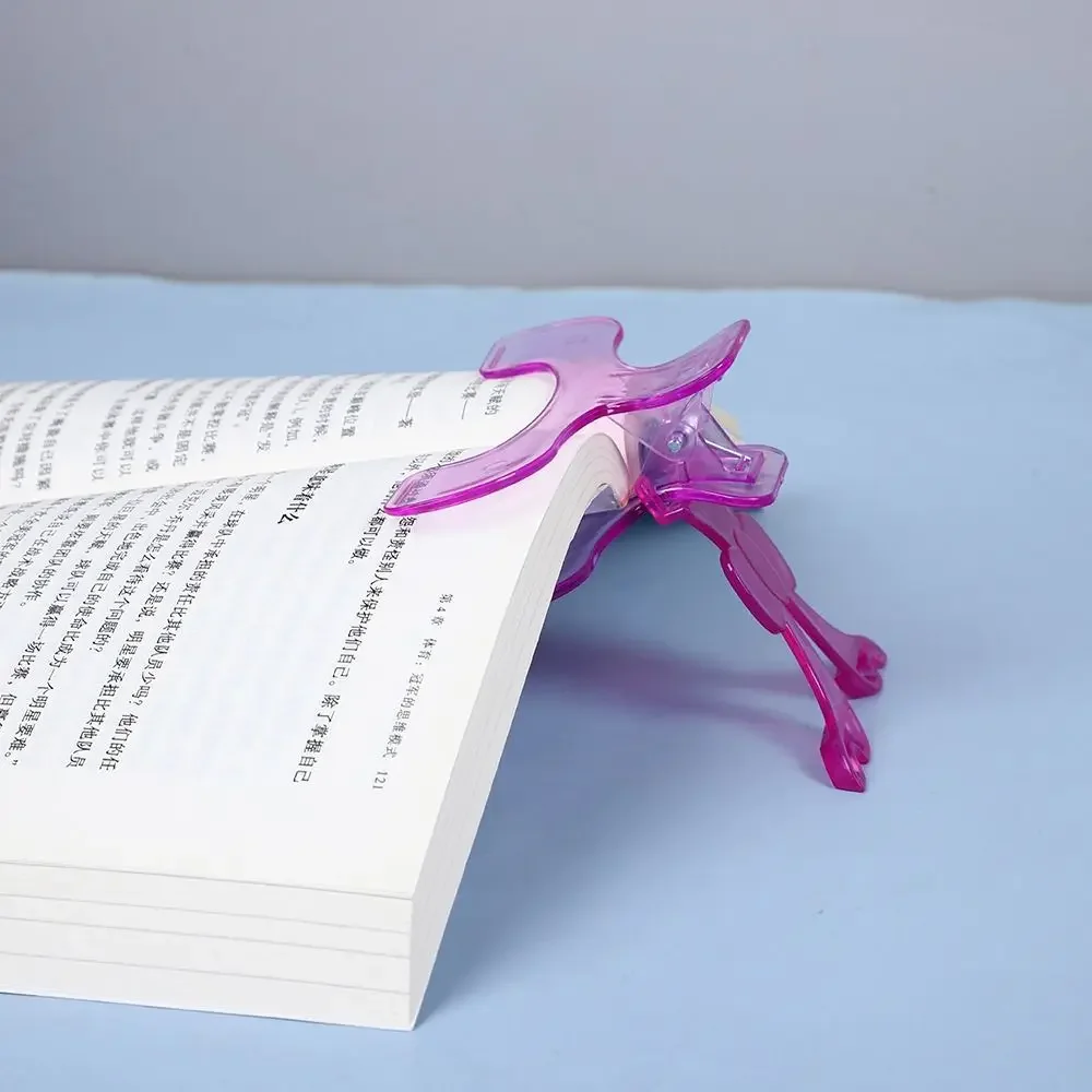 New Easy To Read Fixed Book Clips 12° Plastic Reading Bookmark Holder Anti-slip Note Holder for Student Learning Tools