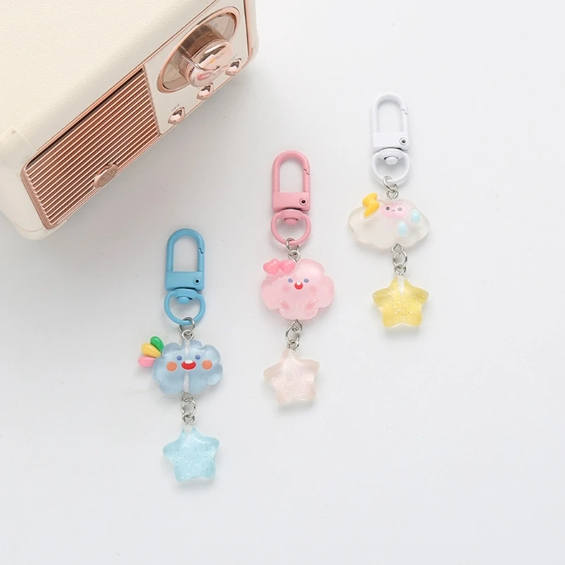 Lightweight Cloud Keychain Durable Lightweight Keyring Bag Decoration Fashionable Bag Accessory Great for Keys and Bags