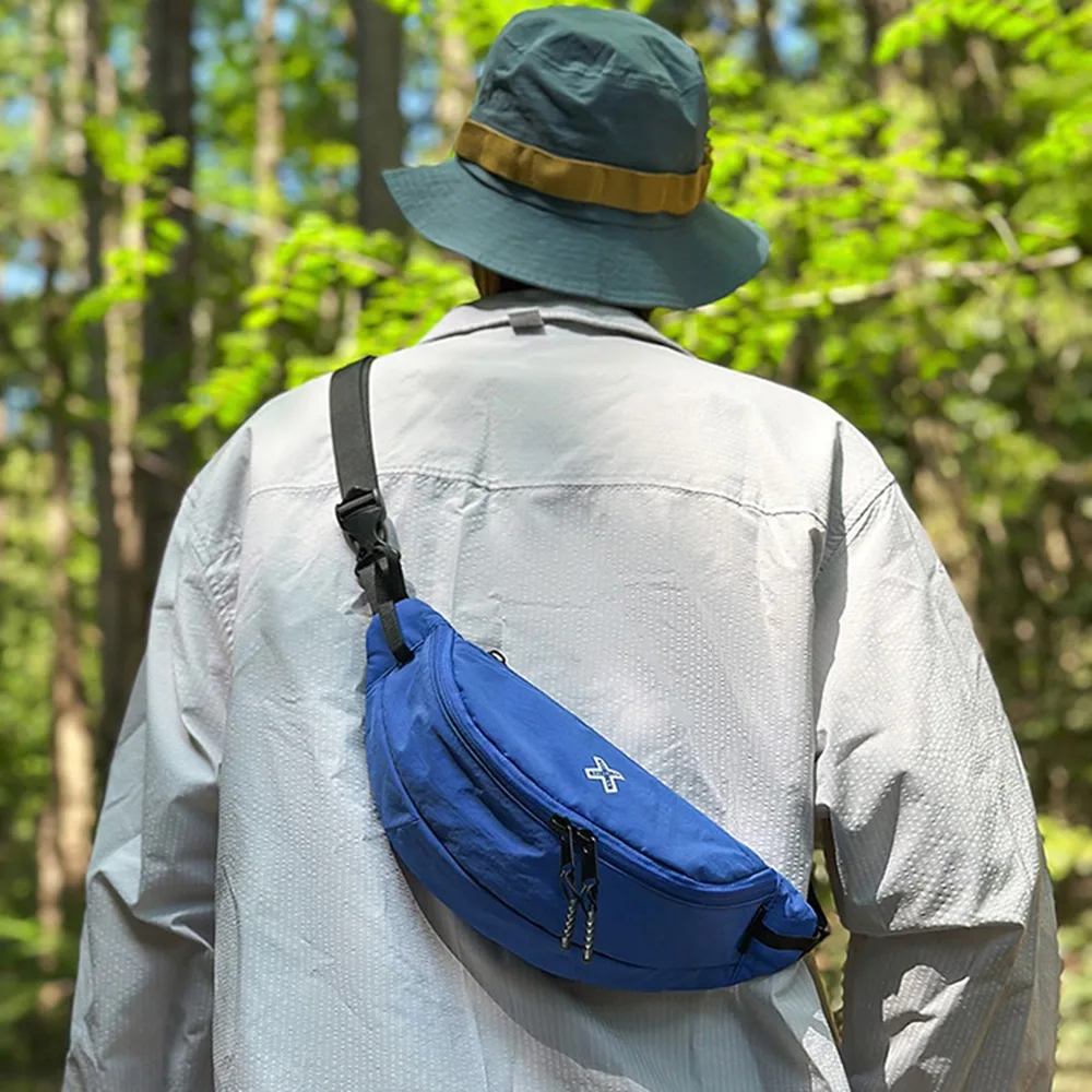 Спортивная нагрудная сумка большой емкости, нейлоновая цветная контрастная сумка через плечо, многофункциональная мужская поясная сумка в корейском стиле, унисекс