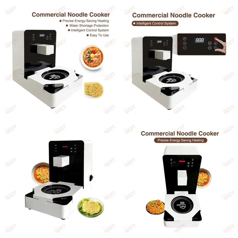 Équipement intelligent de cuisson de nouilles instantanées de style coréen pour aéroports, hôpitaux, usines, cafés et machines de ramen pour commerces sans personnel