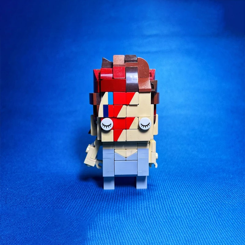 219pcs MOC David Bowie Brickheadz Model Building Blocks Architecture Assemble Toy DIY Creative Education Christmas Gift Idea