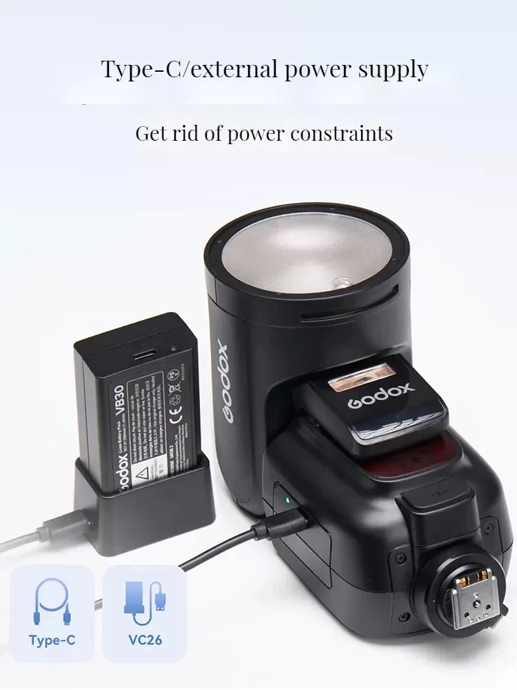 Godox V1 Pro V1Pro TTL Li-ion Round Head Camera Flash Wireless Transmission Speedlite Flash for Canon Nikon Sony Fuji Olympus