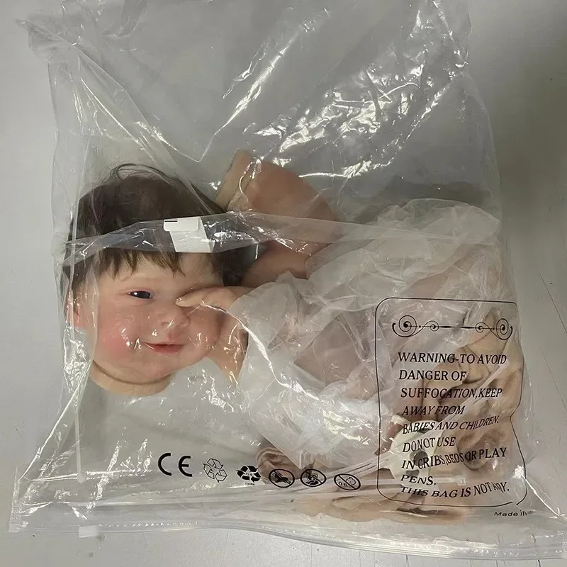 19インチ リボーンドールキット セバスチャン 未完成 塗装済み DIYパーツ 布製ボディと目付き