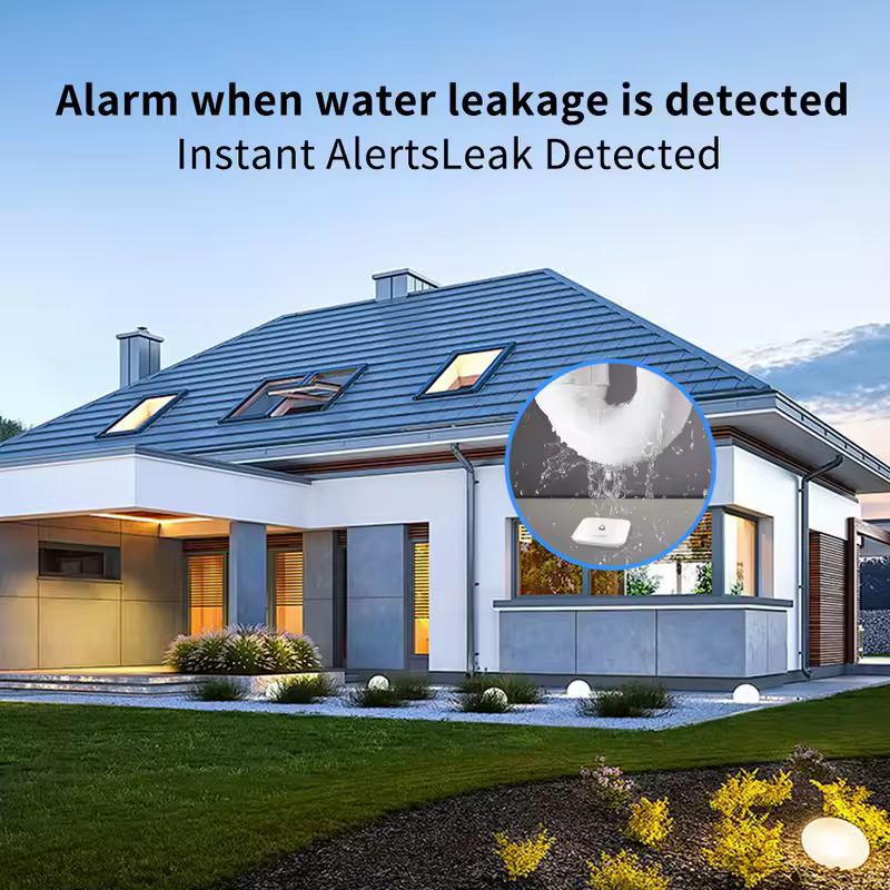 Tiny Water Leakage Smart Sensor ZigBee Smart Leakage Detector Alarm Supports tuya/Home Assistant/eWeLink for Smart Home Security - Image 4