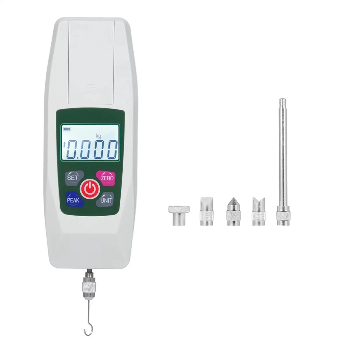 DT38 Digital Force Gauge Push and Pull Tester Meter Mini Dynamometer N Kg Lb Oz 500N/50kg/110lb/1800oz 1% Accuracy