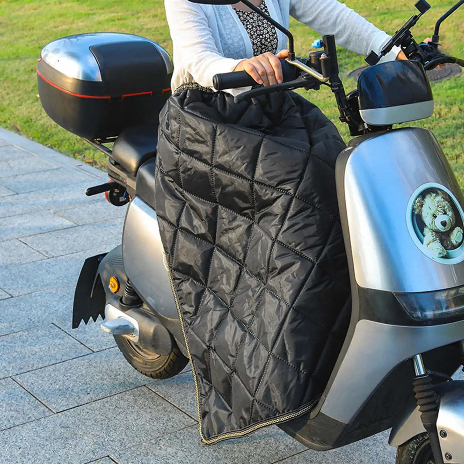 

Зимний чехол для ног скутера, теплое водонепроницаемое мотоциклетное одеяло, фартук, грелка для ног скутера, фартук для путешествий, городских поездок на велосипеде