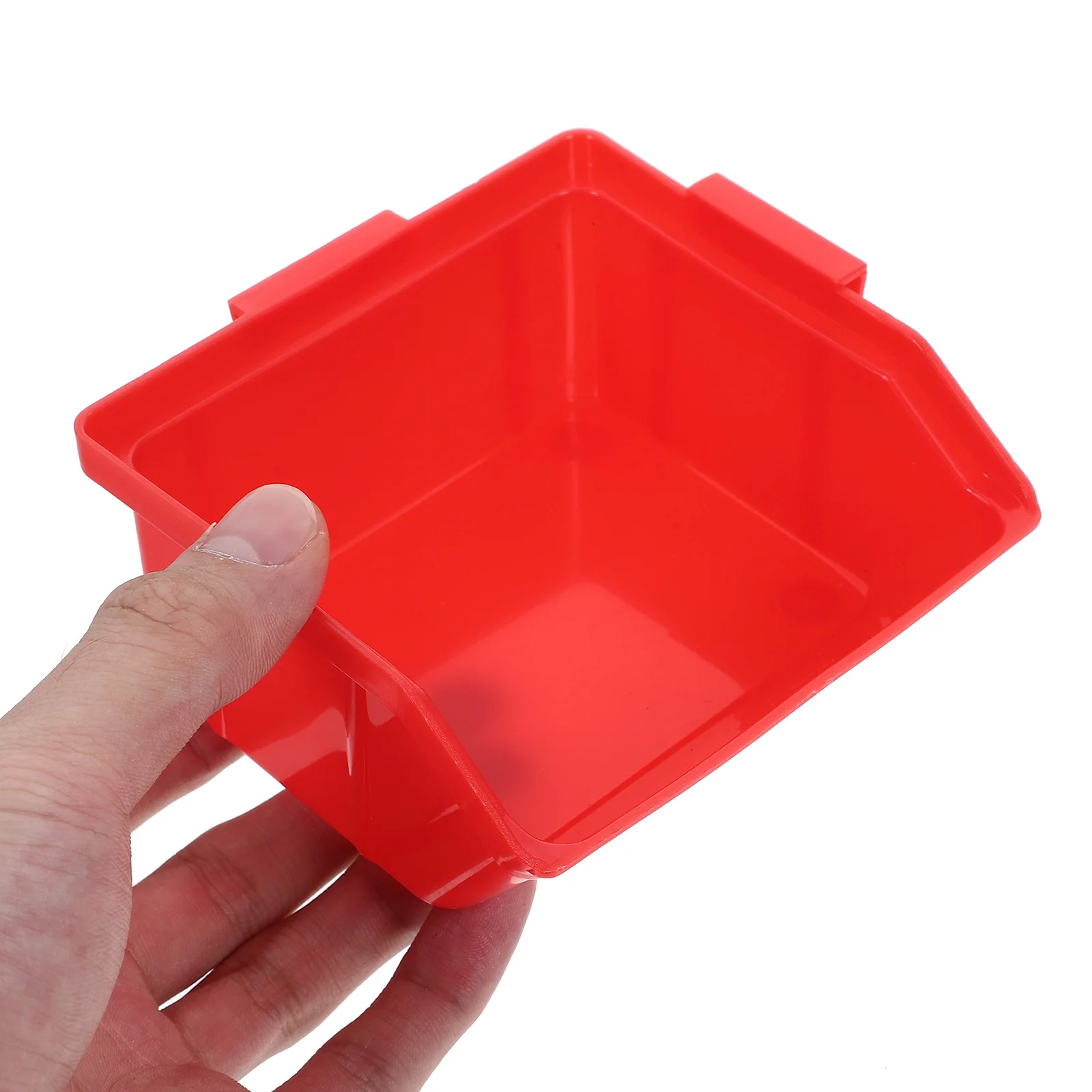 10 Cs/Package Oblique Component Box Storage Container Case Trash Can with Lid Small Refrigerator for Room